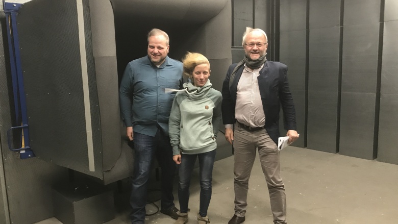 v.l.: Dipl.-Ing. Alexander Bald, M.Sc. Kathrin Stahl, Volkmar Klein MdB