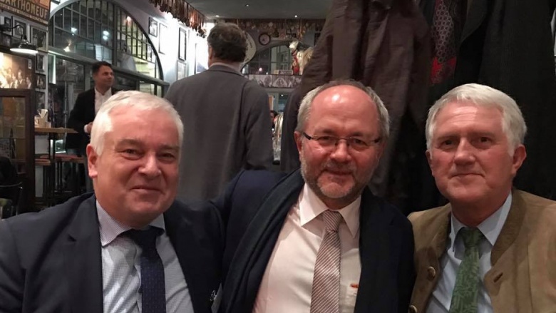 v.l.n.r. Georg Schirmbeck (Präsident des Deutschen Forstwirtschaftsrats), Volkmar Klein (MdB), Bernhard Halbe (Vorsitzender der kommunalen Waldbesitzer)